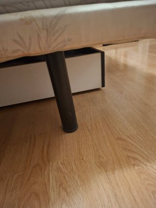 Cama 135cm Ratán y Madera