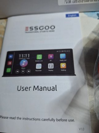 Pantalla ESSGOO CarPlay Android Auto 2 cámaras