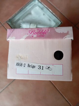 Zapatos de comunión de piel  color beige  talla 31