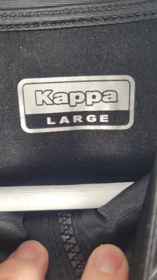 Chaqueta Kappa Negra Talla L