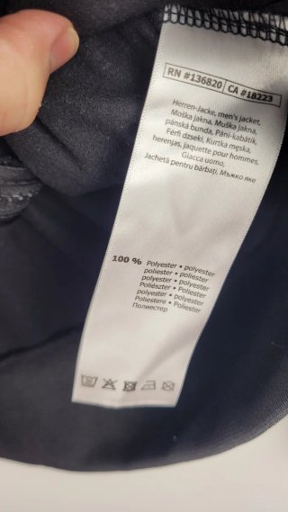 Chaqueta Kappa Negra Talla L