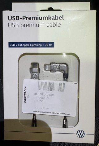 Cable USB-C a Lightning Volkswagen Premium