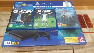 PS4 Mega Pack 1 TB con 2 Mandos y Juegos.