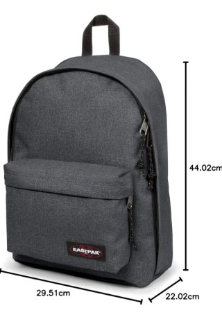 Mochila Eastpak gris oscura para portátil