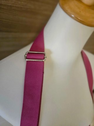Borsa a tracolla Lacoste fantasia plaid rosa