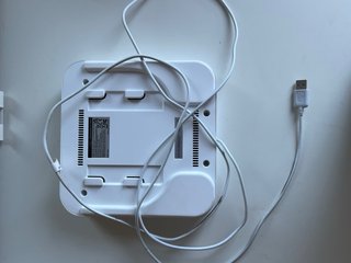 Reproductor de CD KC-808 blanco con altavoces