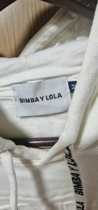 Sudadera con capucha Bimba y Lola Beige Talla Únic