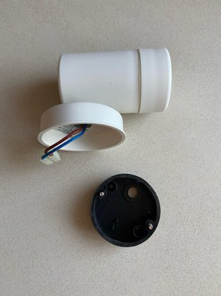 Foco LED de pared blanco PVC