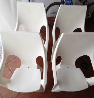 Sillas de plástico con brazos para camping