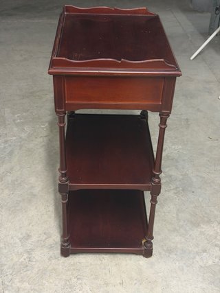 Mesita Auxiliar Vintage Madera Cajón