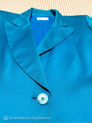 Traje Sastre Antonio Pernas Azul Turquesa T-40
