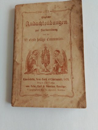 Librito antiguo Alemán 1871 - (tiene 150 años)