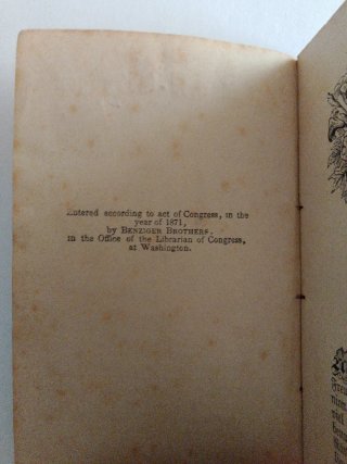Librito antiguo Alemán 1871 - (tiene 150 años)