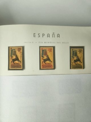 Lote 3 Sellos España 1965 Día Mundial Sello