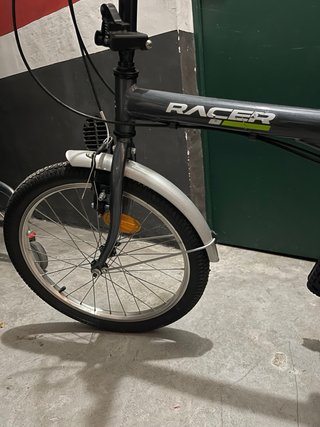Bicicleta plegable Racer gris oscuro nueva