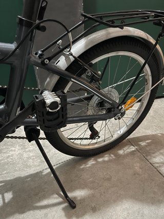 Bicicleta plegable Racer gris oscuro nueva