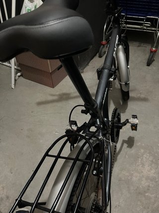 Bicicleta plegable Racer gris oscuro nueva