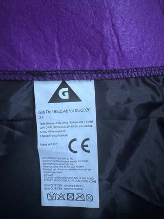 Disfraz Murciélago Talla Única