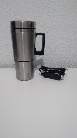 Termo Eléctrico Coche 2 Piezas + Cargador 12V