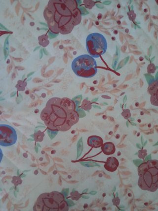 Conjunto textiles cocina floral