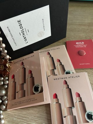 westman atelier lip suede & miild makeup sample se