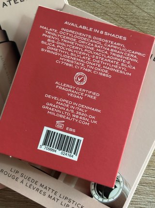 westman atelier lip suede & miild makeup sample se