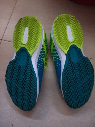Zapatillas de pádel UIKMA azul y verde