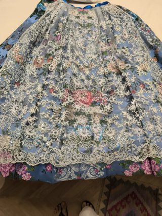 Traje de Fallera T34 Azul Multicolor