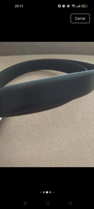 Cinturón Tommy Hilfiger mujer 90 cm negro de piel