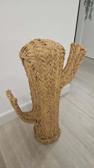 Decoración Cactus Mimbre