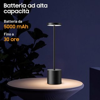 LÁMPARA MESA LED INALÁMBRICA RECARGABLE 5000MAH IP