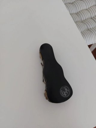 Violín adorno madera con estuche