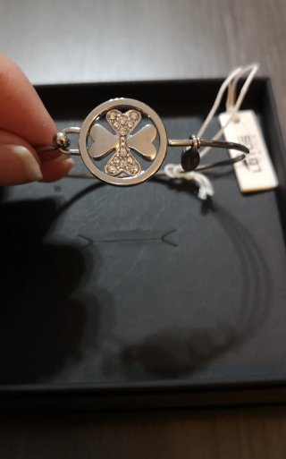 Pulsera Lotus Style Trébol Plata