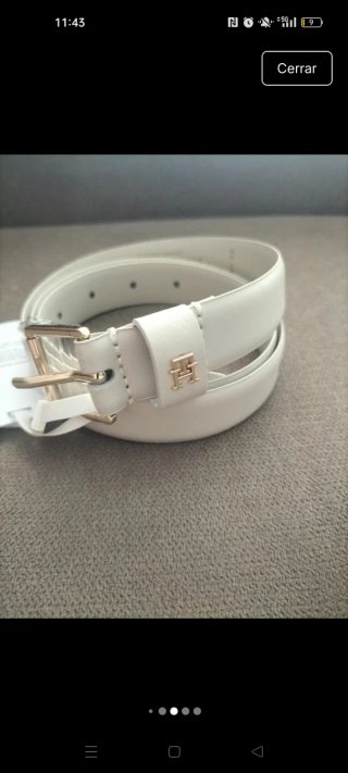 Cinturón Tommy Hilfiger mujer 90 cm de piel