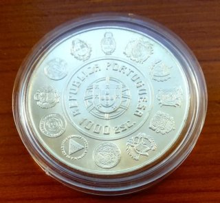 Difícil 1.000 escudos plata PROOF 1997 Portugal