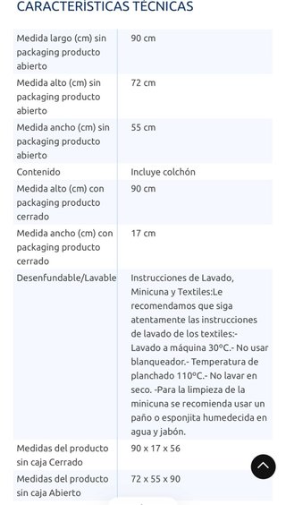 Minicuna bebé
