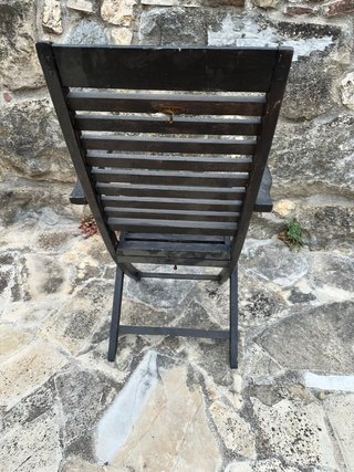 Sillas de teca marrones