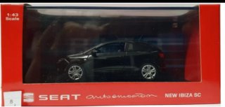 SEAT IBIZA SC 3 PUERTAS NEGRO ESCALA 1:43