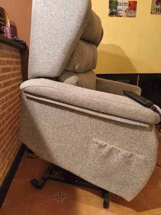 Sillón relax motorizado gris