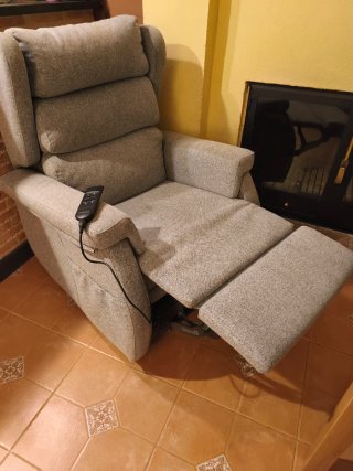 Sillón relax motorizado gris