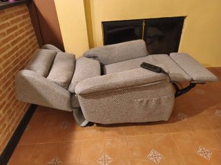 Sillón relax motorizado gris