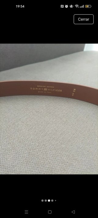Cinturón Tommy Hilfiger mujer Marrón 95 cm de piel