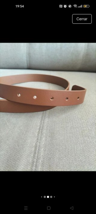 Cinturón Tommy Hilfiger mujer Marrón 95 cm de piel