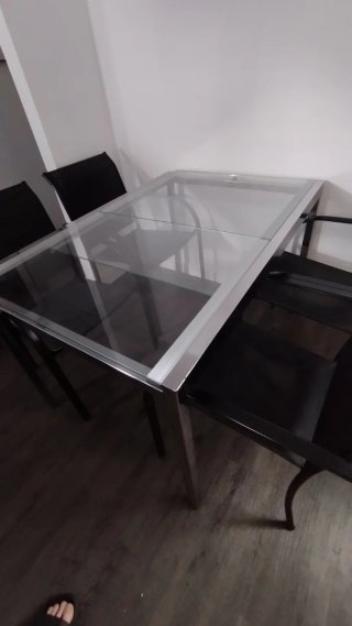 Mesa de cristal Ikea Glivarp