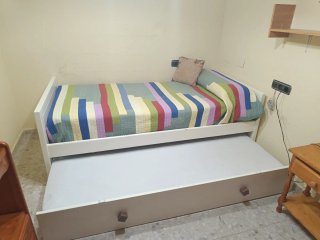 Cama nido blanca con bajocajón convertible en cama