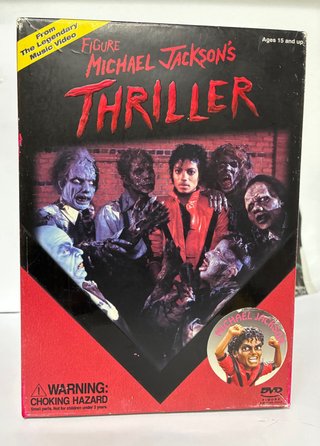 Figura Michael Jackson Thriller con caja original.