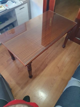 Mesa de centro madera y cristal