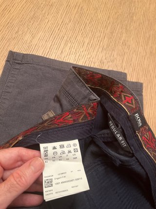 Pantalón Chino Hugo Boss Gris Talla M