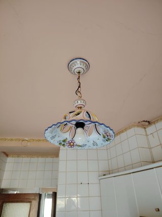 Lámpara de cerámica cocina multicolor