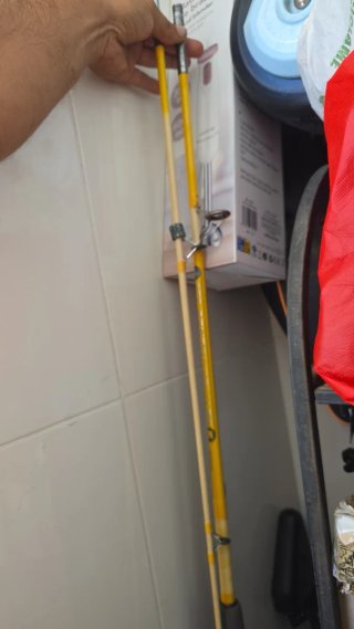 Caña de pescar de fibra de vidrio